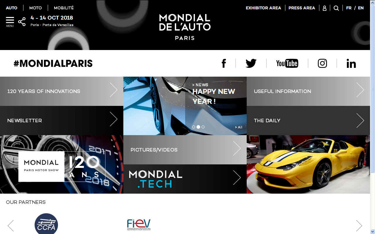 Paris Motor Mondial Show France 2018