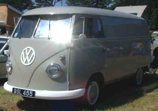 Split screen VW combi van